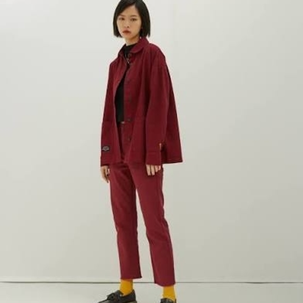 Lazy Oaf Burgundy Ankle Pants